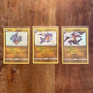 Pokémon Lot | Gible shiny evolution | Gible, Gabite, Garchomp